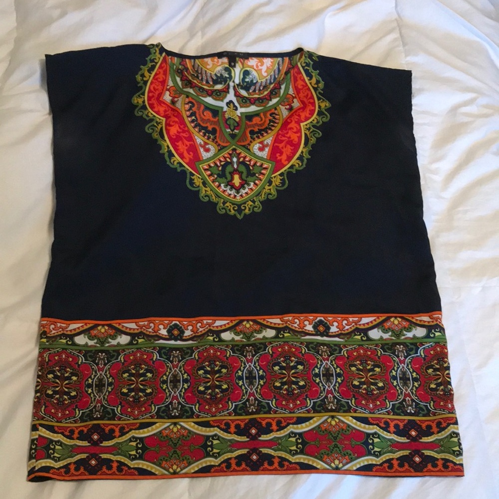 Loose fitting business casual blouse